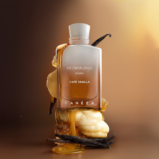 Canéza Mezmar Women Café Vanilla · Mujer 100 ml · Vainilla caramelo · Pack de 24 piezas