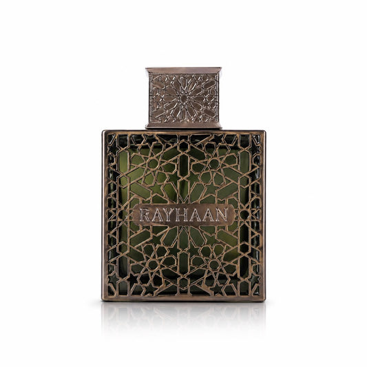 Rayhaan Terra · Unisex 100 ml · Especiado resinoso · Pack de 24 piezas