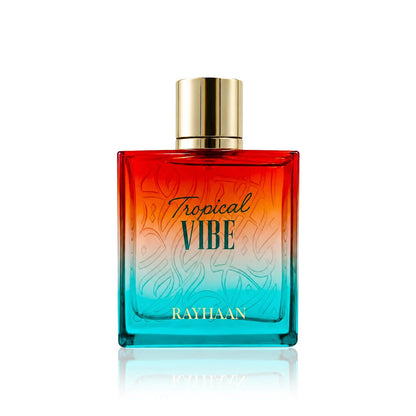 Rayhaan Tropical Vibe · Unisex 100 ml · Frutal tropical · Pack de 24 piezas