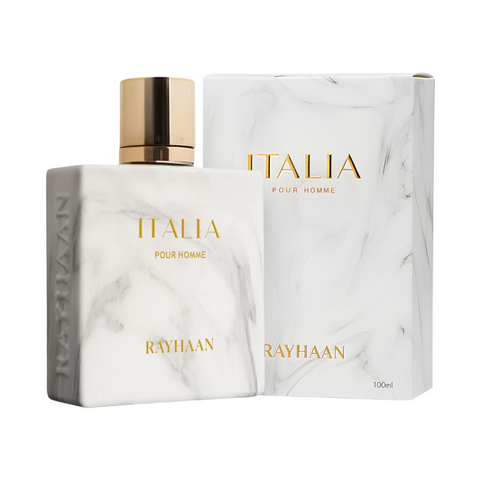 Rayhaan Italia · Hombre 100 ml · Tabaco vainilla · Pack de 24 piezas