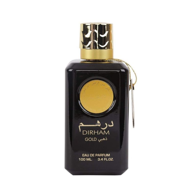 Ard Al Zaafaran Dirham Gold · Hombre 100 ml · Aromático marino ambarado · Pack de 24 piezas