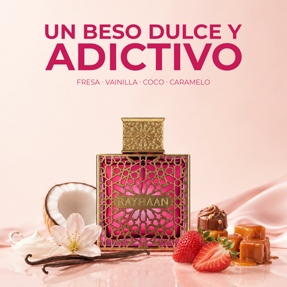 Rayhaan Kiss · Mujer 100 ml · Dulce · Pack de 24 piezas