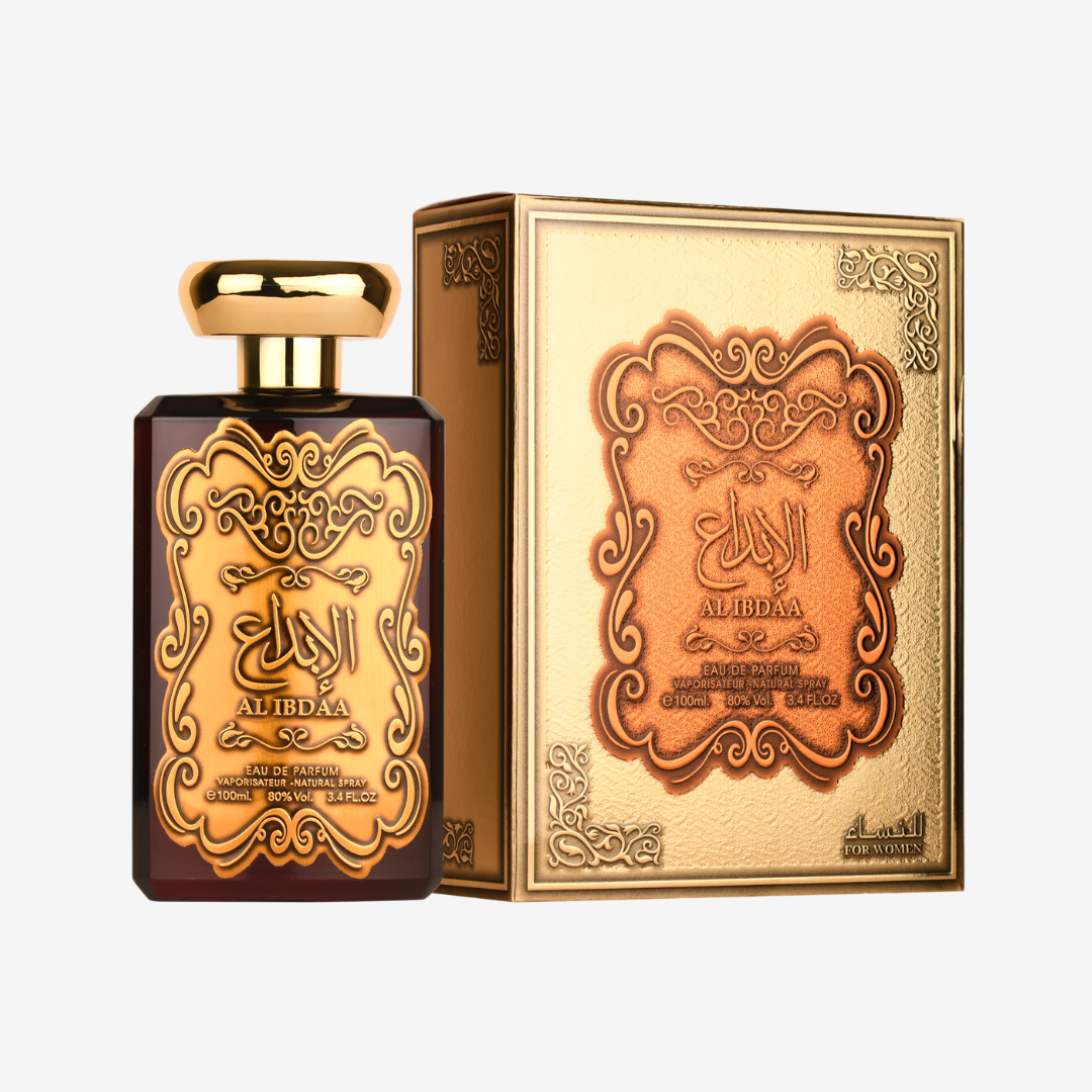 Ard Al Zaafaran Al Ibdaa Women Gold · Mujer 100 ml · Floral blanco afrutado · Pack de 24 piezas