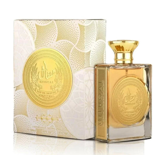 Ard Al Zaafaran Mithqal · Unisex 100 ml · Rosa y azafrán · Pack de 24 piezas