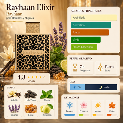 Rayhaan Elixir · Unisex 100 ml · Oriental · Pack de 24 piezas