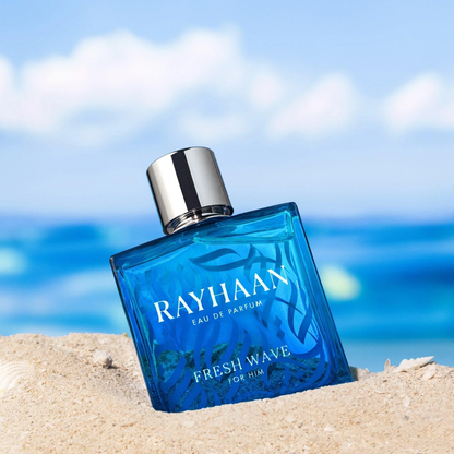Rayhaan Fresh Wave · Hombre 100 ml · Aromático · Pack de 24 piezas