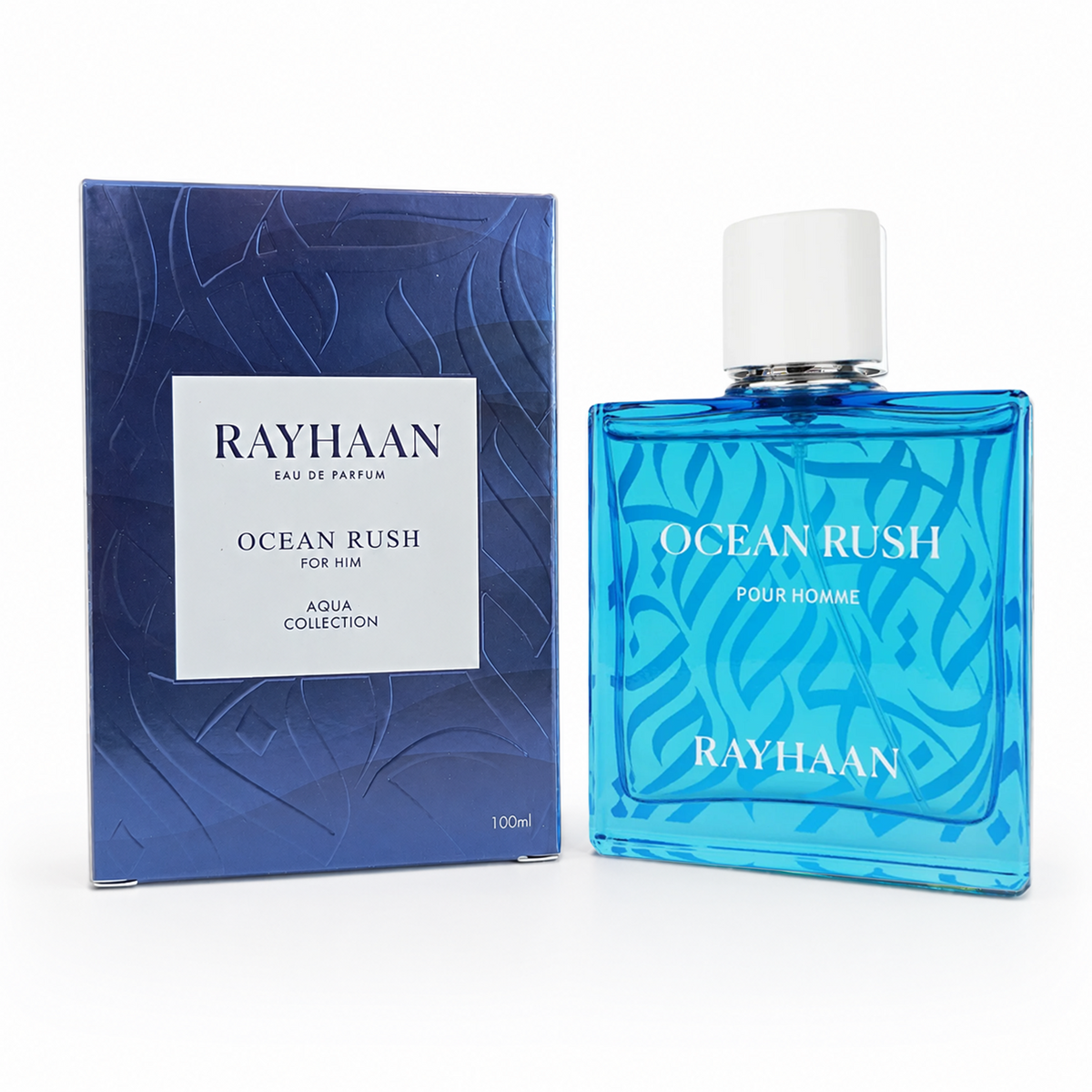 Rayhaan Ocean Rush · Hombre 100 ml · Acuático · Pack de 24 piezas