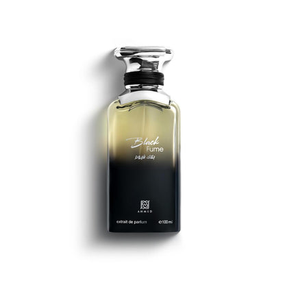Ahmed Al Maghribi Black Fume · Unisex 100 ml · Ahumado amaderado · Pack de 24 piezas