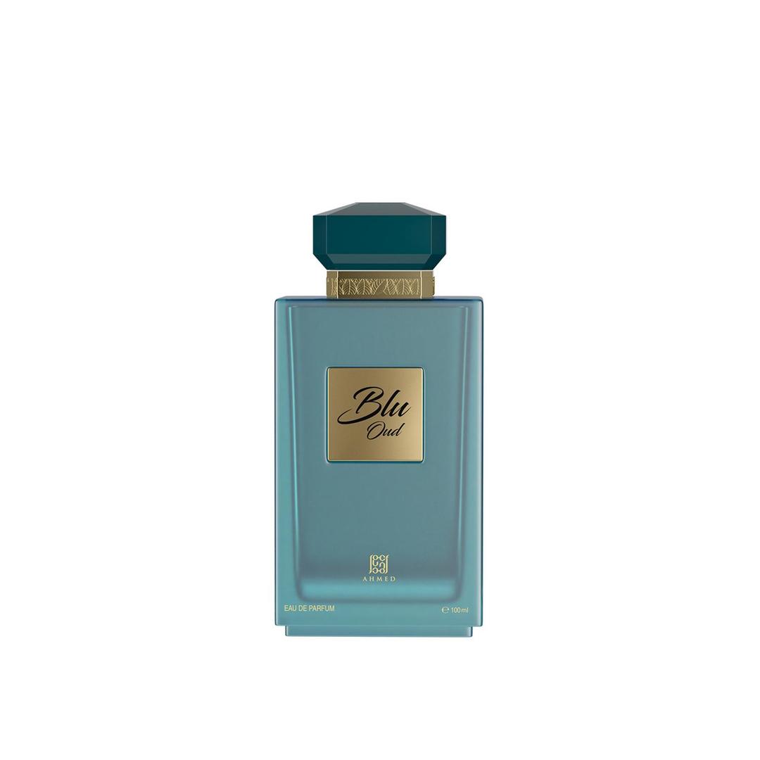Ahmed Al Maghribi Blu Oud · Unisex 100 ml · Cuero amaderado · Pack de 24 piezas