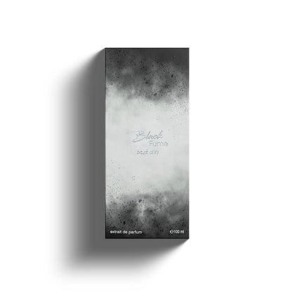 Ahmed Al Maghribi Black Fume · Unisex 100 ml · Ahumado amaderado · Pack de 24 piezas